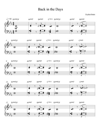 Back In The Day (puff) (arr. Furkan Barut)