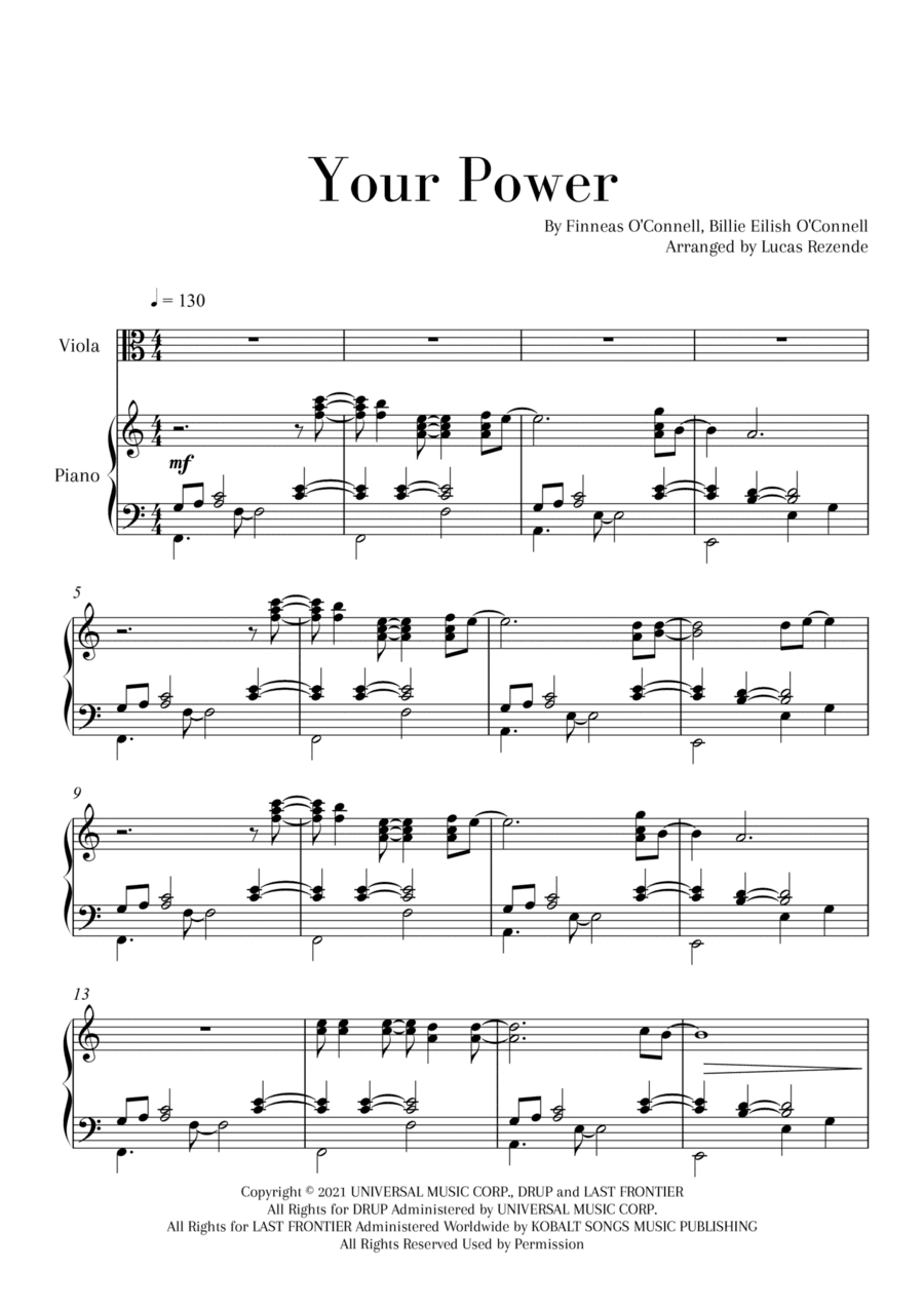 Your Power (arr. Lucas Rezende)