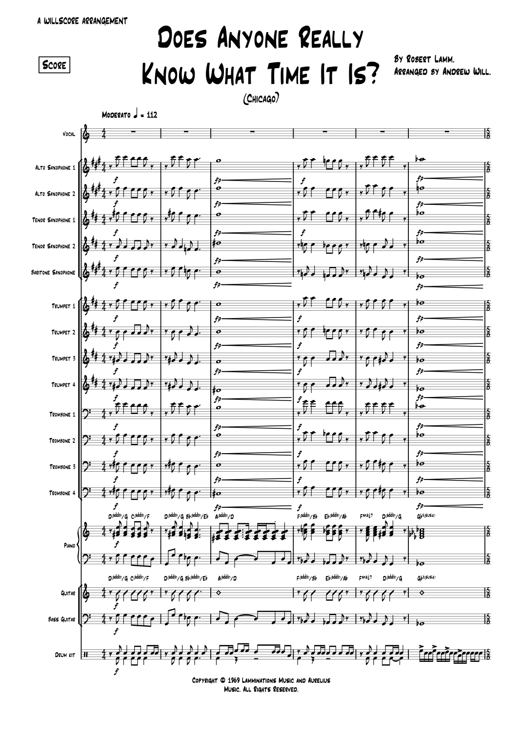 Does Anybody Really Know What Time It Is? (arr. Andrew Will)