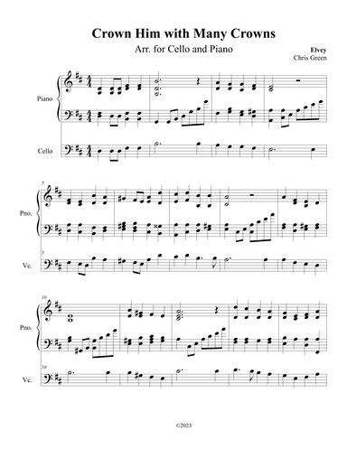 Crown Him with Many Crowns (arr. Christopher Green)