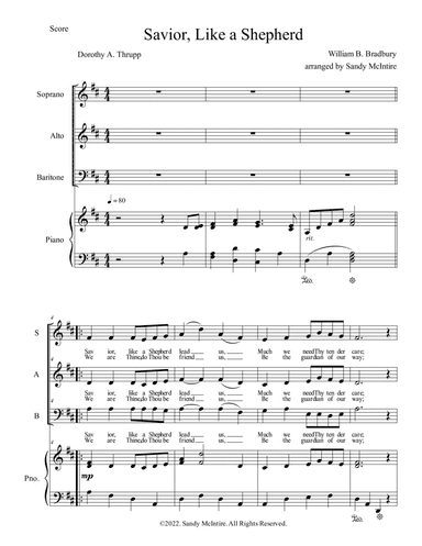 Savior, Like a Shepherd (arr. Sandy McIntire)
