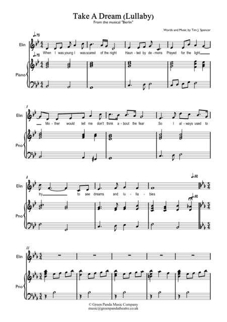 Take A Dream - Lullaby (From the musical 'Berlin')