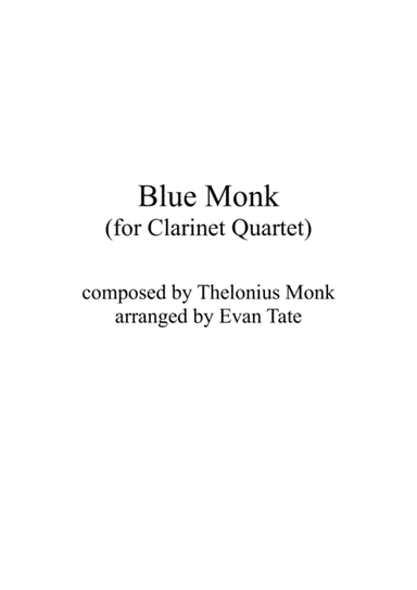 Blue Monk (arr. Evan Tate)