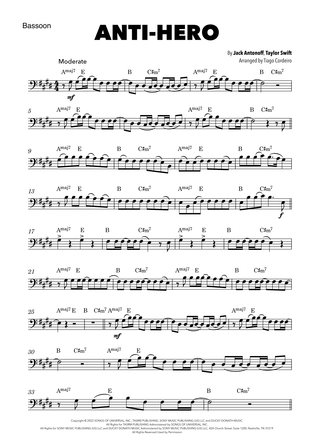 Anti-hero (arr. Tiago Cordeiro)
