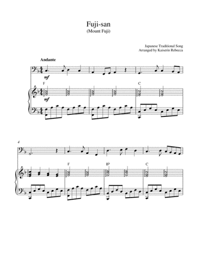 Fuji-san (Mount Fuji) (arr. Kaiserin Rebecca)