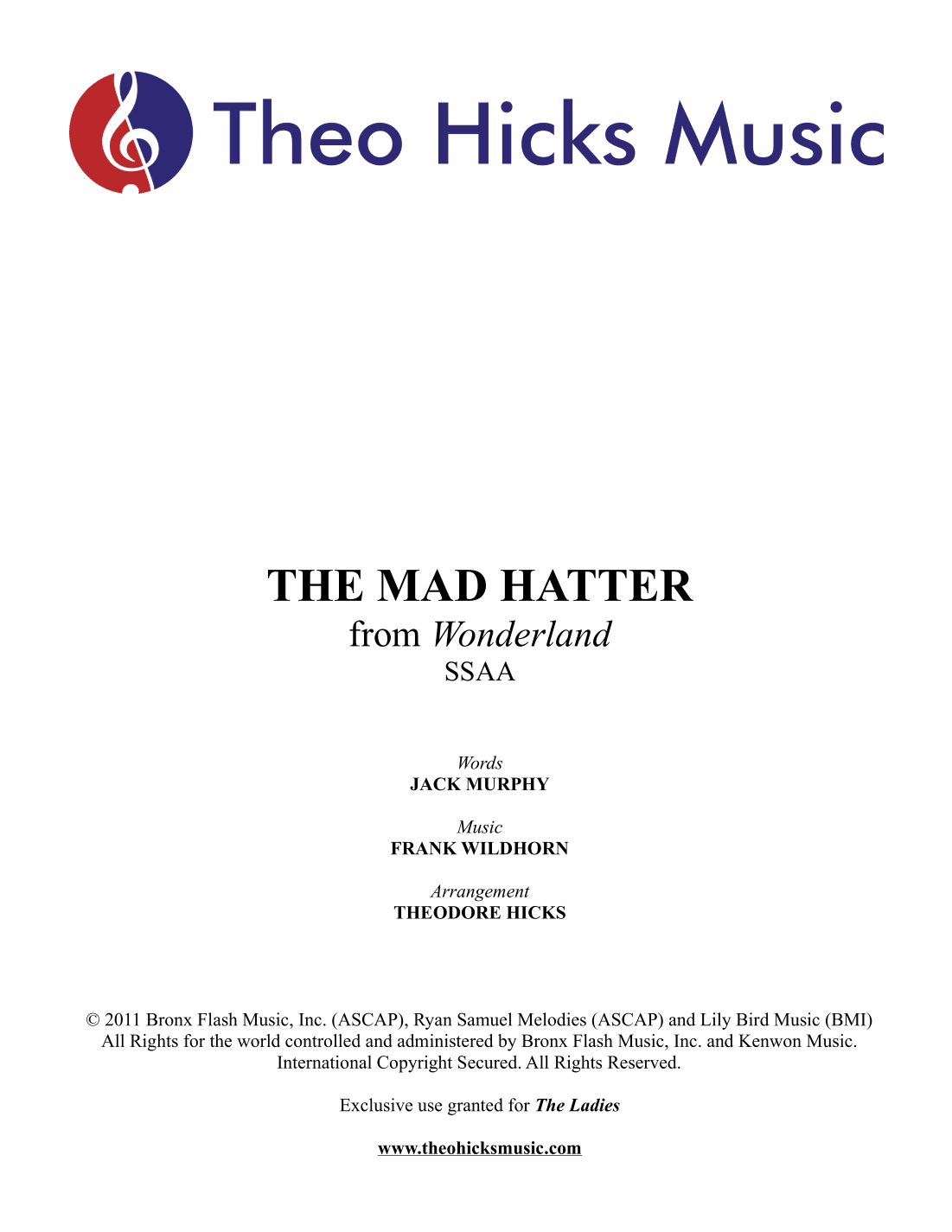 The Mad Hatter (arr. Theodore Hicks)