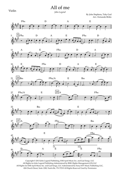 All Of Me (arr. Fernando Britto)