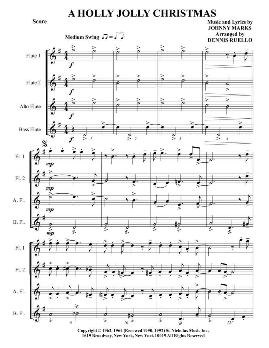 A Holly Jolly Christmas (arr. Dennis Ruello)