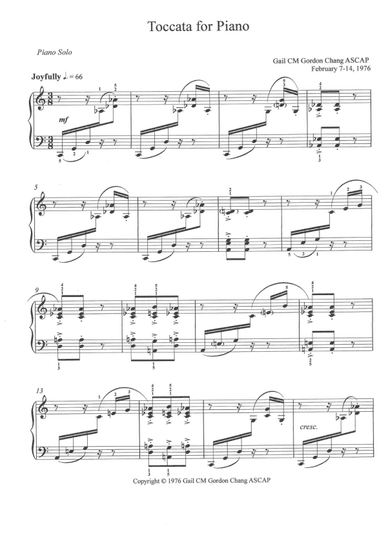 Toccata for Piano