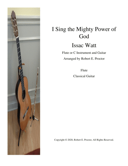 I Sing the Mighty Power of God for Flute (C instrument) and Guitar (arr. Robert E. Proctor)