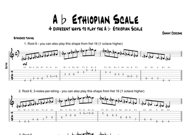 Ab Ethiopian Scale (4 Ways to Play)