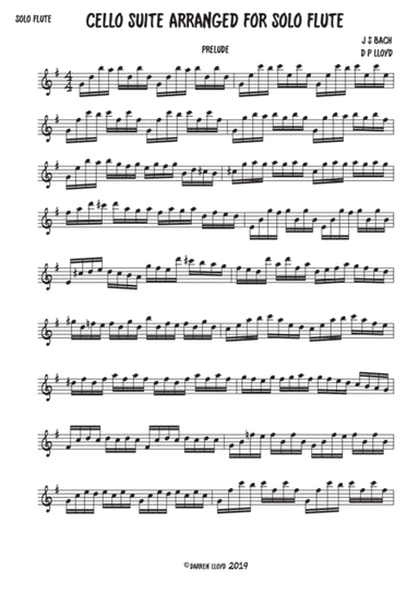 Cello Suite for solo Flute (arr. Darren Lloyd)