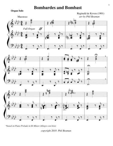 Bombardes and Bombast - organ (arr. Phil Beaman)