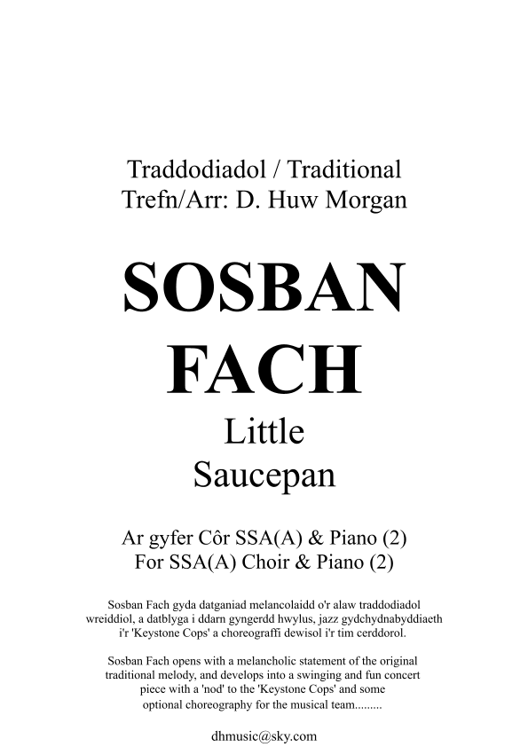 Sosban Fach (arr. D. Huw Morgan)