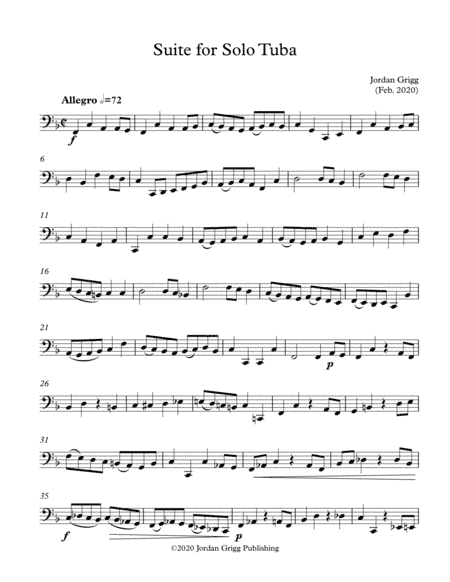 Suite for Solo Tuba