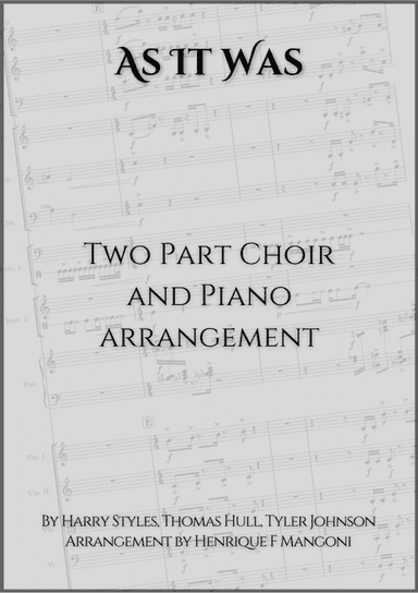 As It Was (arr. Henrique F Mangoni)