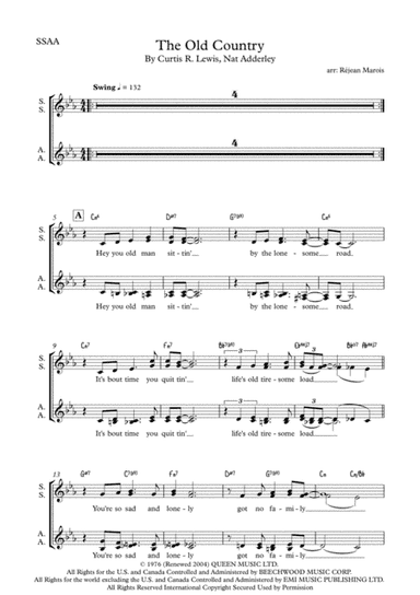 (the Old Man From) The Old Country (arr. Réjean Marois)