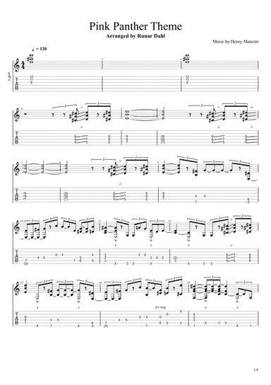 The Pink Panther (arr. Runar Dahl)