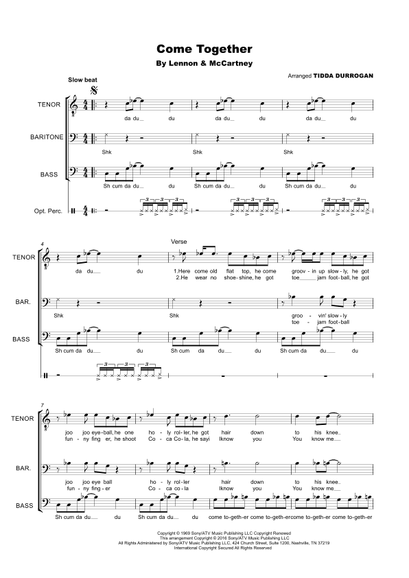 Come Together (arr. Tidda Durrogan)