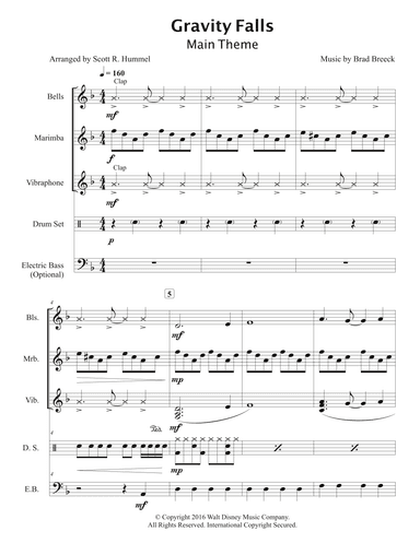 Gravity Falls (main Theme) (arr. Scott R. Hummel)