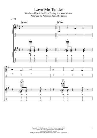 Love Me Tender (arr. Antonius Agung Setiawan)
