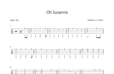 Oh Susanna (arr. Bettina Schipp)