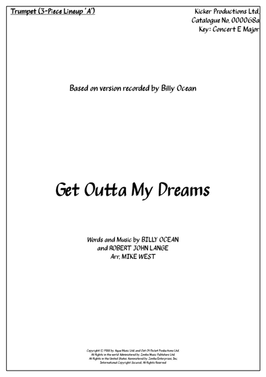 Get Outta My Dreams, Get Into My Car (arr. Arr. Mike West)