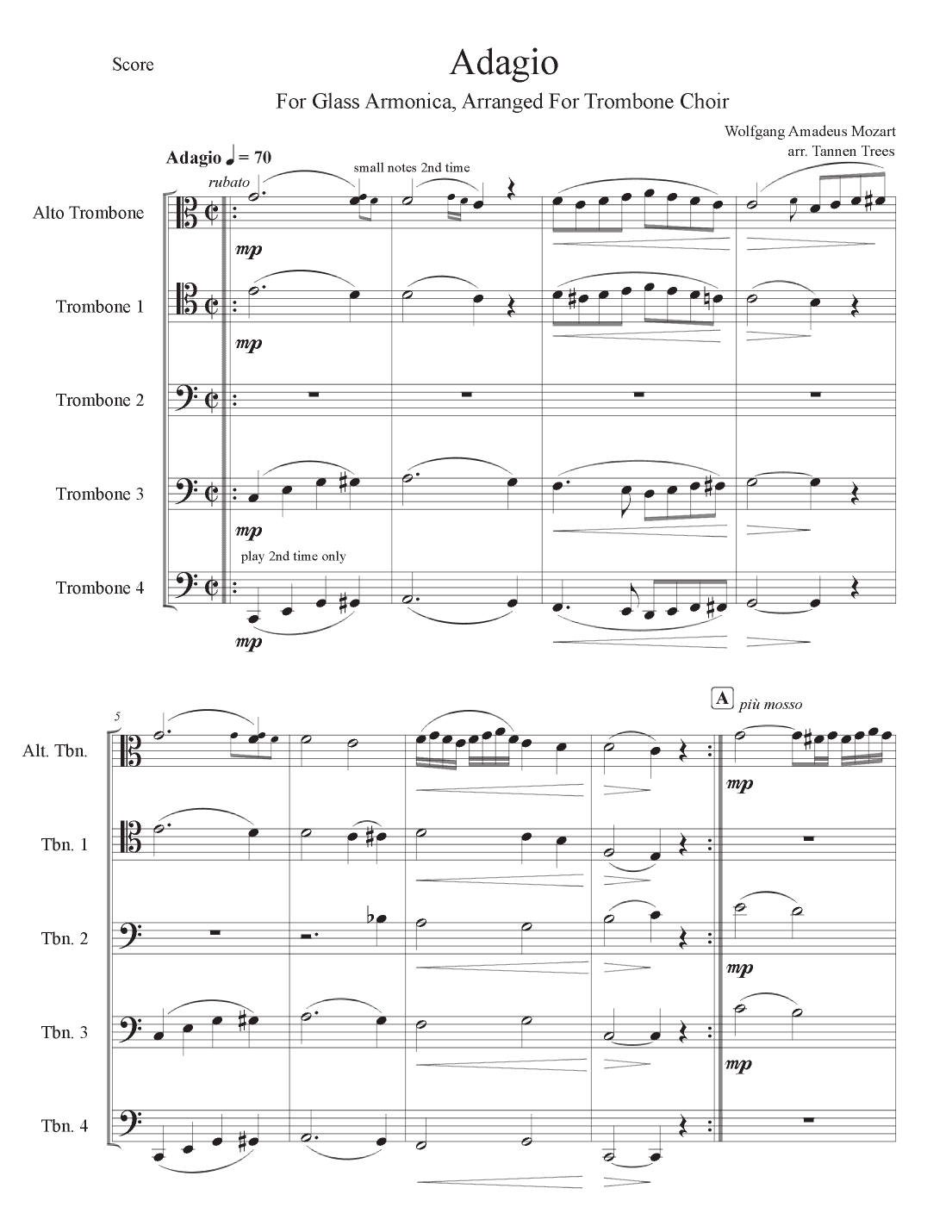 Adagio (arr. Tannen Trees)