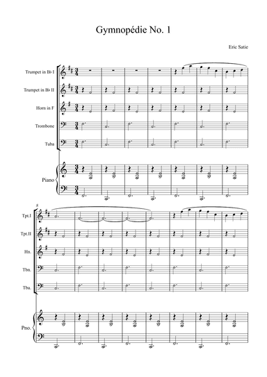 Gymnopédie No. 1 (arr. Alex Nunes Rodrigues)