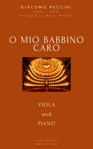 Puccini: O Mio Babbino Caro (for Viola and Piano) (arr. Harry Walker)