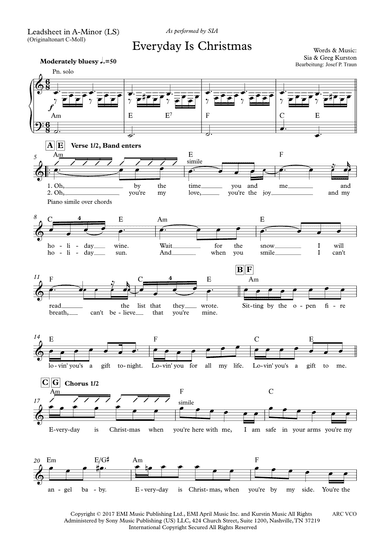 Everyday Is Christmas (arr. Josef Peter Traun)