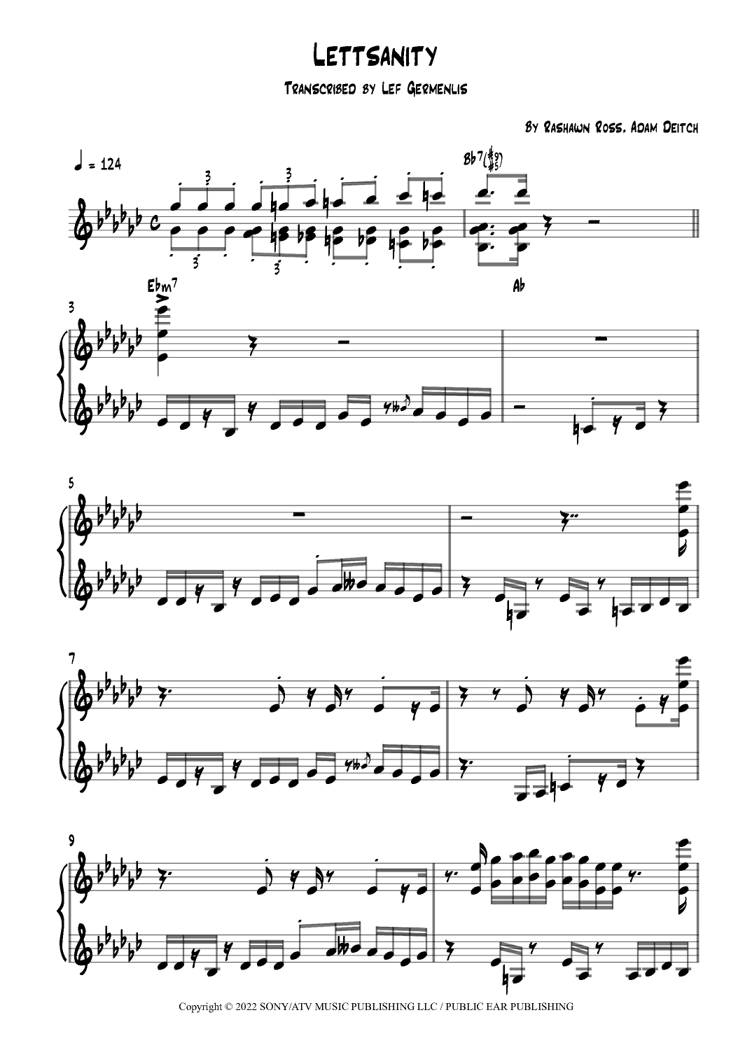 Lettsanity (arr. Lef Germenlis)