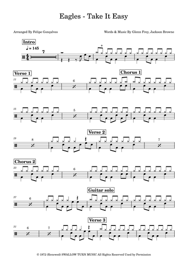 Take It Easy (arr. Felipe Gonçalves)
