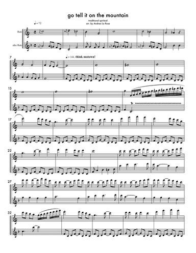 Go Tell It on the Mountain (arr. Andrea La Rose)