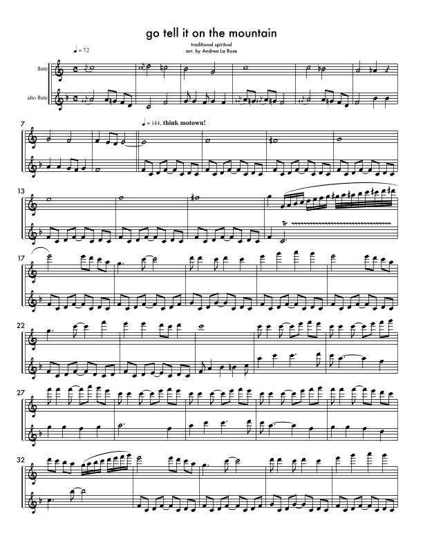 Go Tell It on the Mountain (arr. Andrea La Rose)