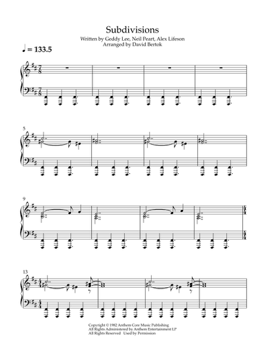 Subdivisions (arr. David Bertok)