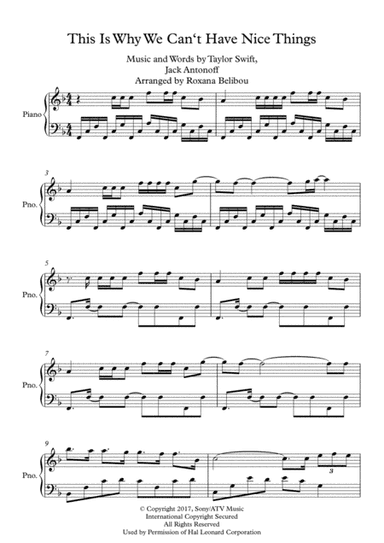This Is Why We Can't Have Nice Things (arr. Roxana Belibou)