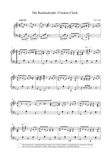 Cuckoo Clock, (Piano Collection fuer Entertainer)