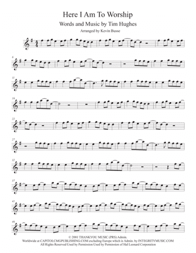 Here I Am To Worship (arr. Kevin Busse)