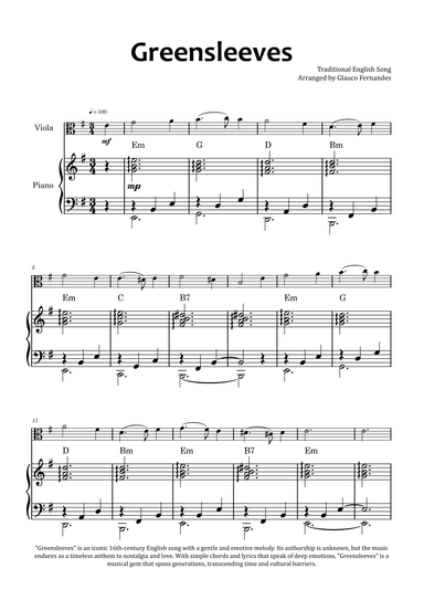Greensleeves (arr. Glauco Fernandes)