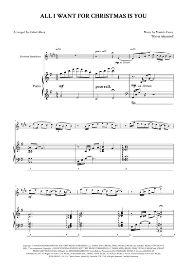 All I Want For Christmas Is You (arr. Rafael Alves)