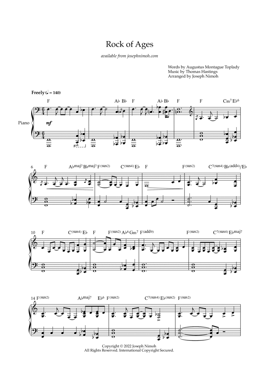 Rock Of Ages (arr. Joseph Nimoh)
