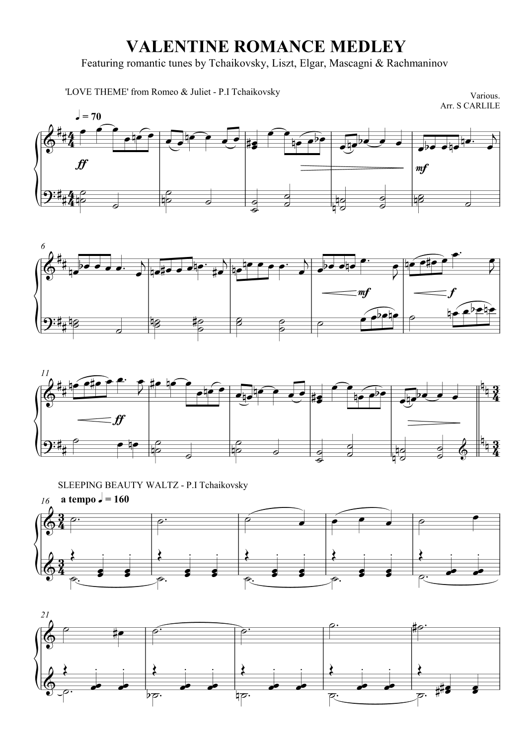 Valentine Romance Medley