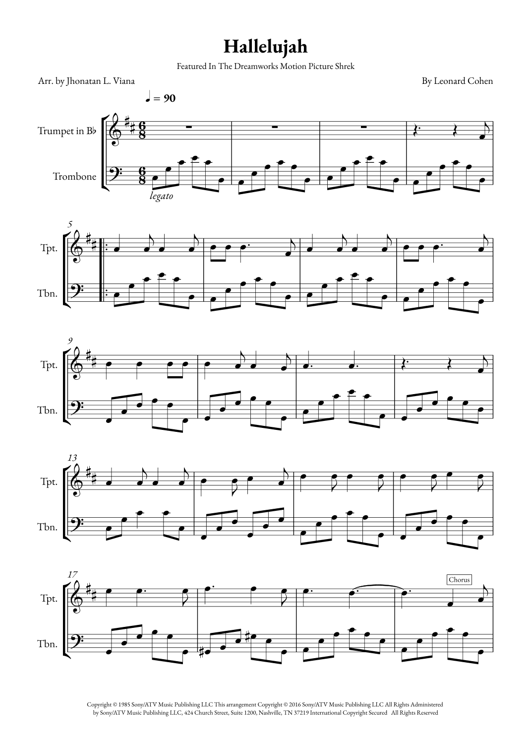 Hallelujah (arr. Jhonatan Lucio Viana)