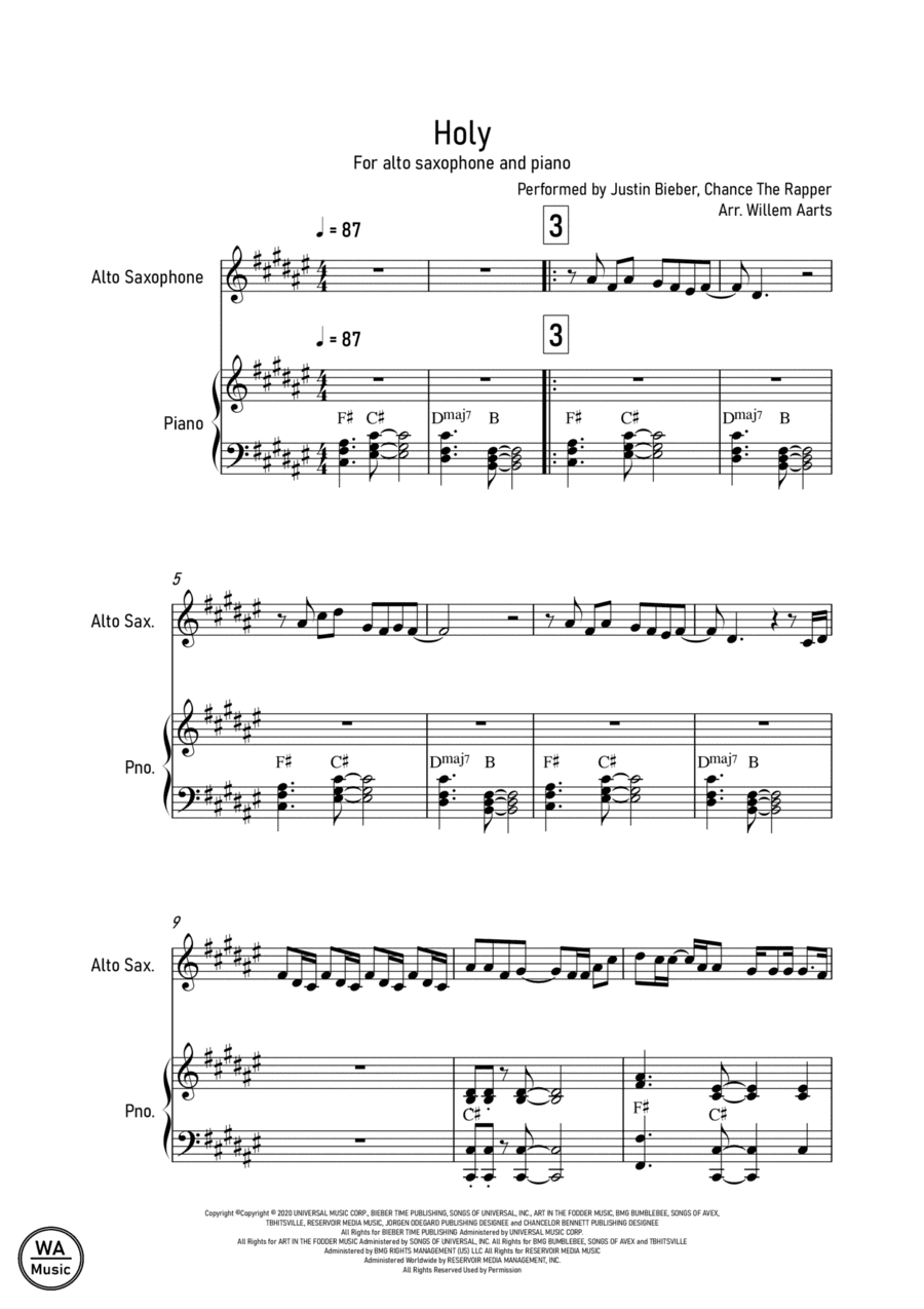 Holy (arr. Willem Aarts)