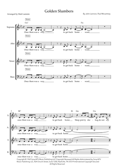 Golden Slumbers (arr. Matt Lammin)