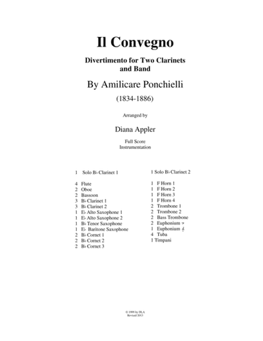 Il Convegno (arr. Diana L. Appler)