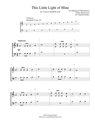 This Little Light of Mine - 3-octave handbell choir (arr. Samuel Stokes)