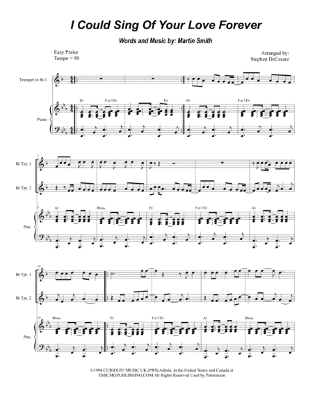 I Could Sing Of Your Love Forever (arr. Stephen DeCesare)
