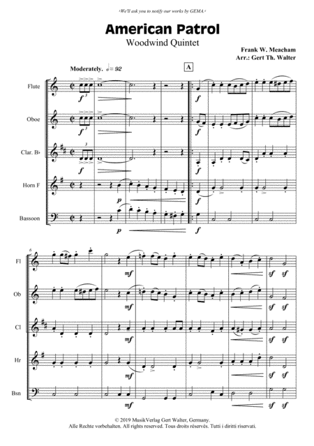 American Patrol (arr. Gert Th. Walter)